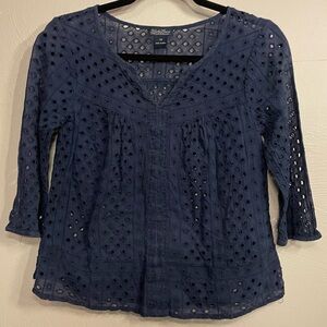 Lucky Brand Eyelet Top XS